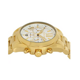 Michael Kors Bradshaw Chronograph White Dial Gold Steel Strap Watch For Women - MK6266 Buy Now By Michael Kors