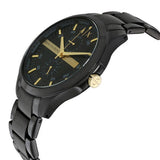 Armani Exchange Hampton Chronograph Black Dial Black Steel Strap Watch For Men - AX2121 Buy Now By Armani Exchange