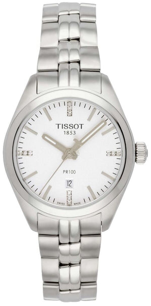 Tissot T Classic PR 100 Lady Silver Dial Watch For Women - T101.210.11.036.00 Buy Now By Tissot