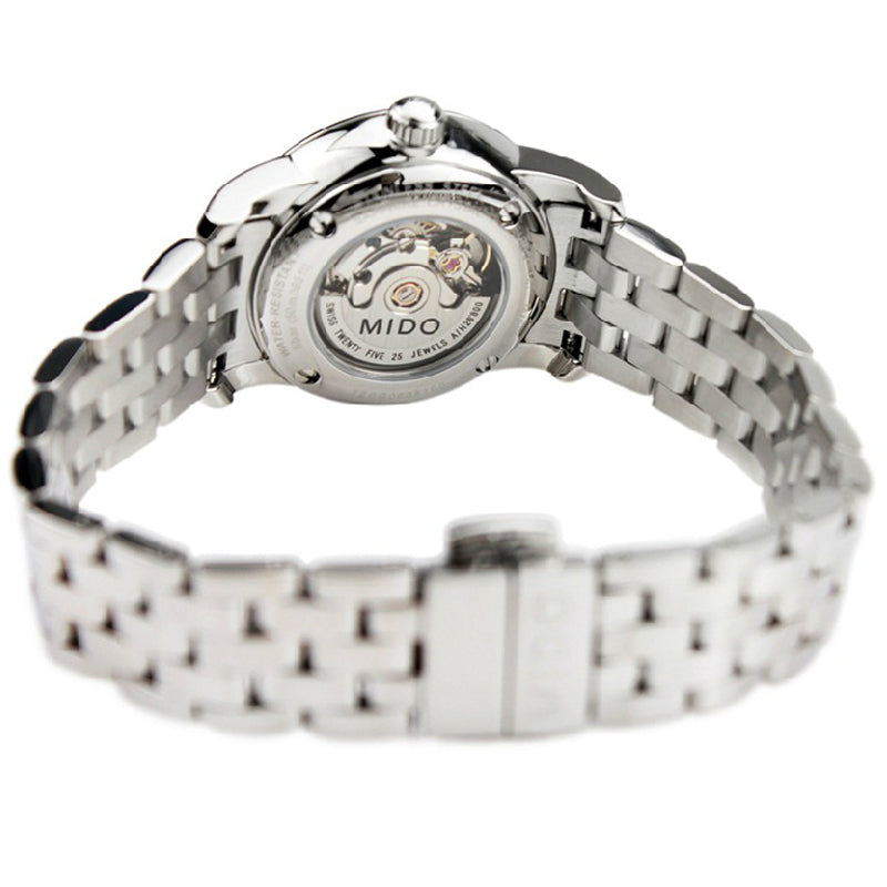 Mido Baroncelli III Automatic Grey Dial Silver Steel Strap Watch For Women - M7600.4.13.1 Buy Now By Mido