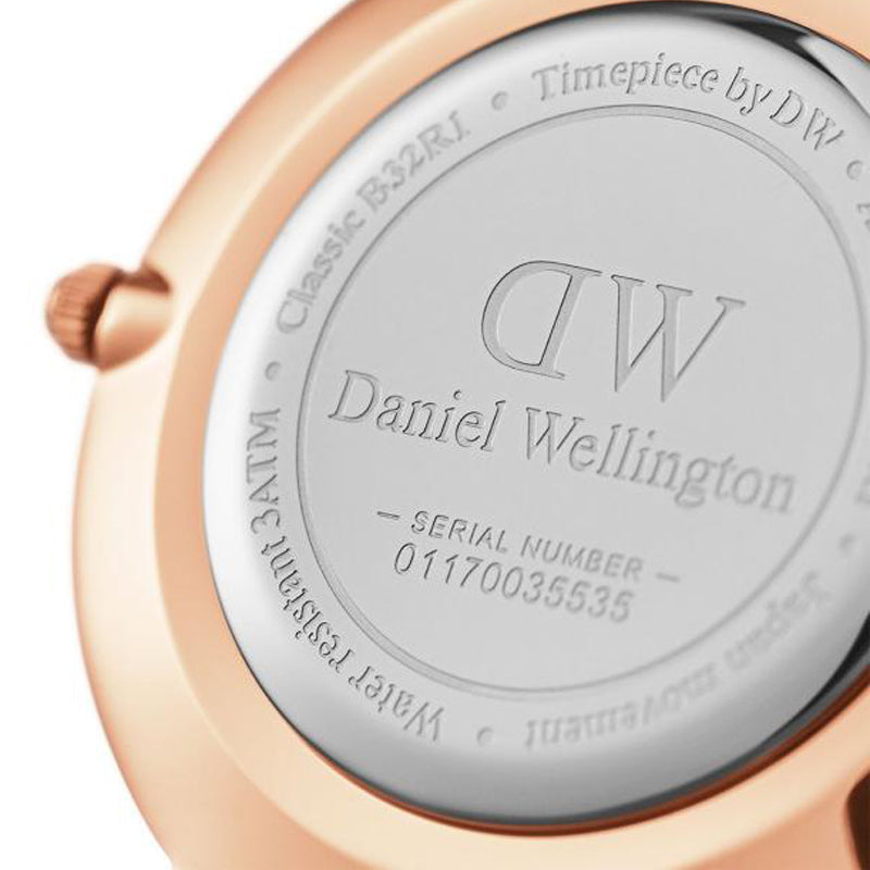 Daniel Wellington Classic Petite Durham Black Dial Brown Leather Strap Watch For Women - DW00100166 Buy Now By Daniel Wellington