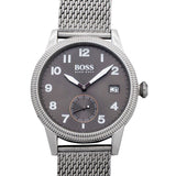 Hugo Boss Legacy Grey Dial Silver Mesh Bracelet Watch for Men - 1513673 Buy Now By Hugo Boss