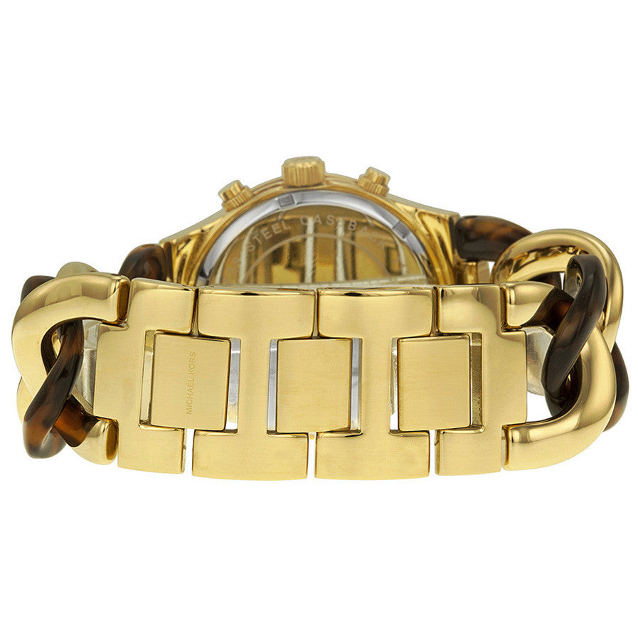 Michael Kors Runway Gold Dial Two Tone Steel Strap Watch for Women - MK4222 Buy Now By Michael Kors