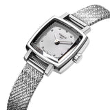 Tissot Lovely Square Silver Dial Silver Mesh Bracelet Watch For Women - T058.109.11.036.00 Buy Now By Tissot