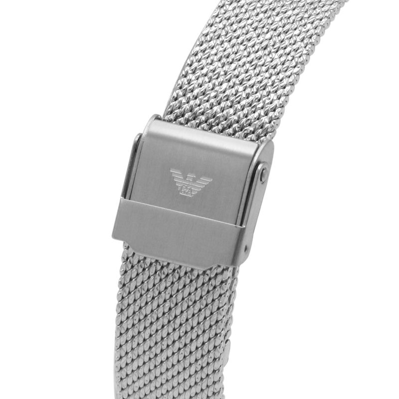 Emporio Armani Kappa Silver Dial Silver Mesh Bracelet Watch For Women - AR11128 Buy Now By Emporio Armani