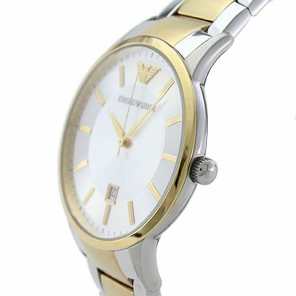 Emporio Armani Renato Silver Dial Two Tone Steel Strap Watch For Men - AR2449 Buy Now By Emporio Armani