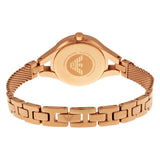 Emporio Armani Chiara Analog White Dial Rose Gold Steel Strap Watch For Women - AR7329 Buy Now By Emporio Armani