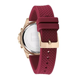 Tommy Hilfiger Haven Quartz White Dial Red Rubber Strap Watch For Women - 1782200 Buy Now By Tommy Hilfiger