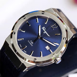 Salvatore Ferragamo F-80 Classic Blue Dial Blue Leather Strap Watch for Men - SFDT00319 Buy Now By Salvatore Ferragamo