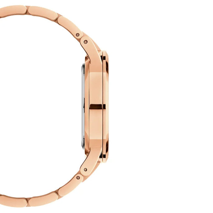 Daniel Wellington Iconic Link Black Dial Rose Gold Steel Strap Watch For Men - DW00100344 Buy Now By Daniel Wellington