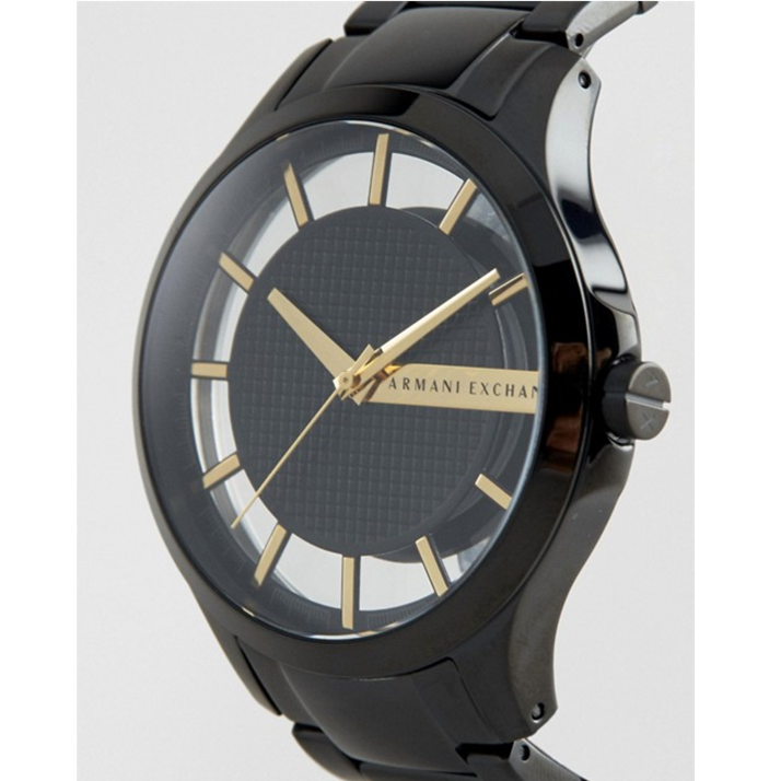 Armani Exchange Hampton Chronograph Black Dial Black Steel Strap Watch For Men - AX2192 Buy Now By Armani Exchange