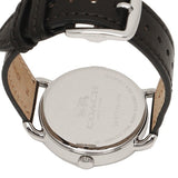 Coach Delancey White Dial Black Leather Strap Watch for Women - 14502714 Buy Now By Coach