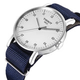 Tissot T Classic Everytime Large White Dial Blue NATO Strap Watch For Men - T109.610.17.037.00 Buy Now By Tissot