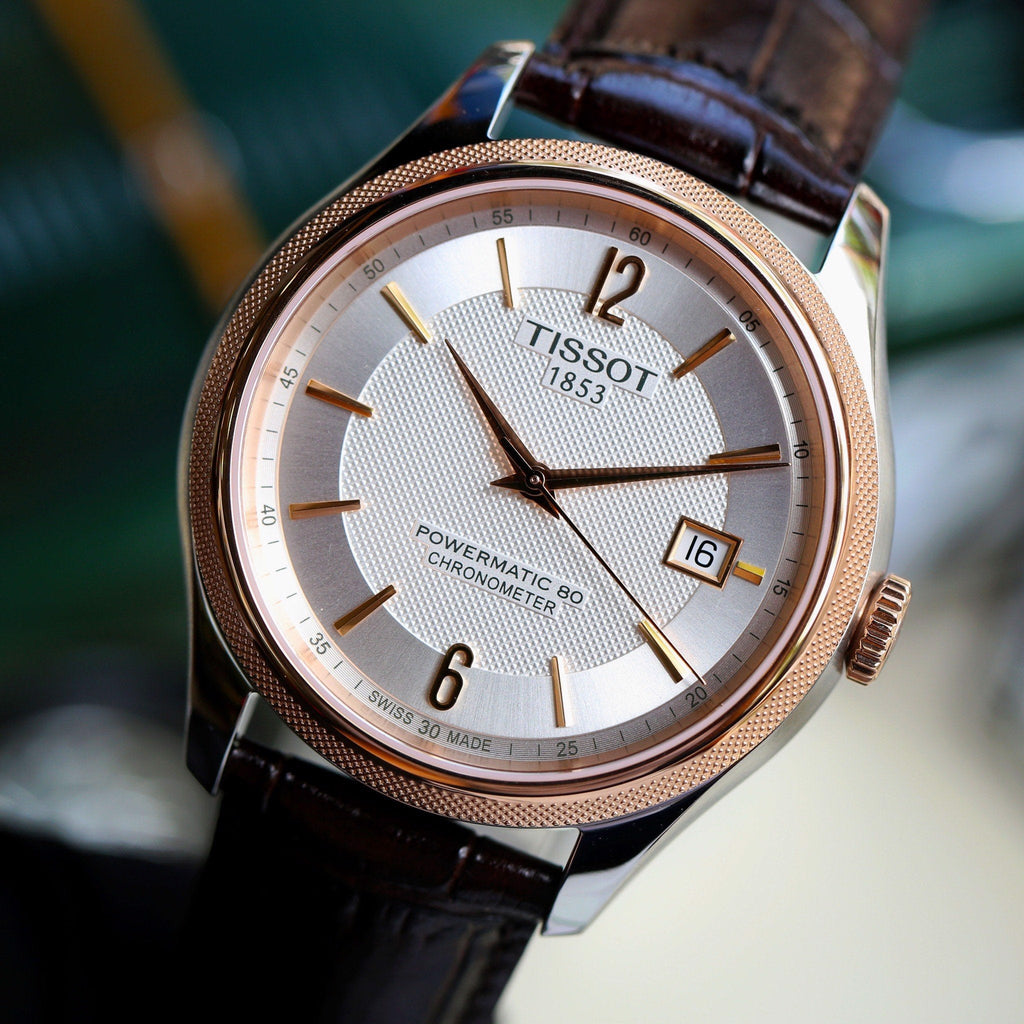 Tissot T Classic Ballade Powermatic 80 Lady Silver Dial Brown Leather Strap Watch For Women - T108.408.26.037.00 Buy Now By Tissot