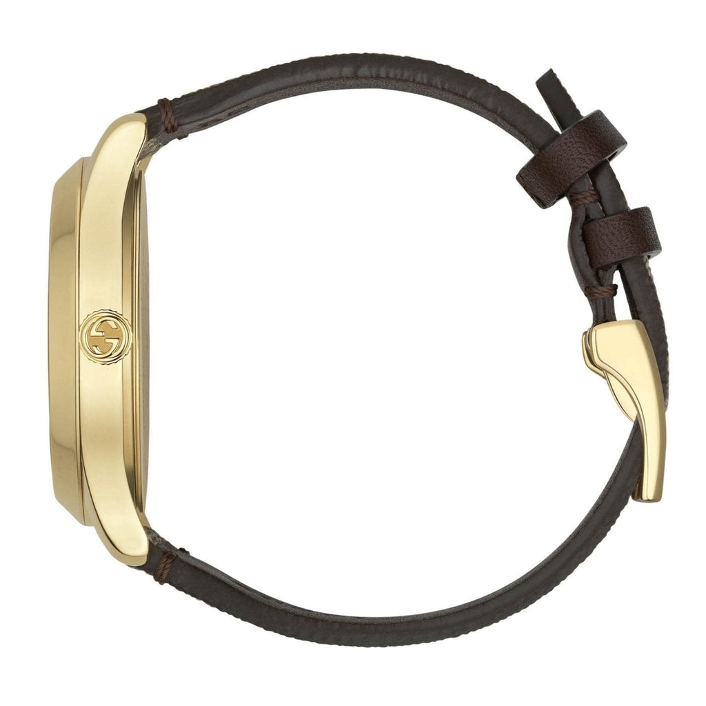 Gucci G Timeless Brown Dial Brown Leather Strap Watch For Men - YA1264068 Buy Now By Gucci