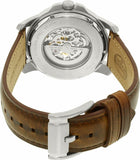 Fossil Grant Automatic Beige Skeleton Dial Brown Leather Strap Watch for Men - ME3099 Buy Now By Fossil