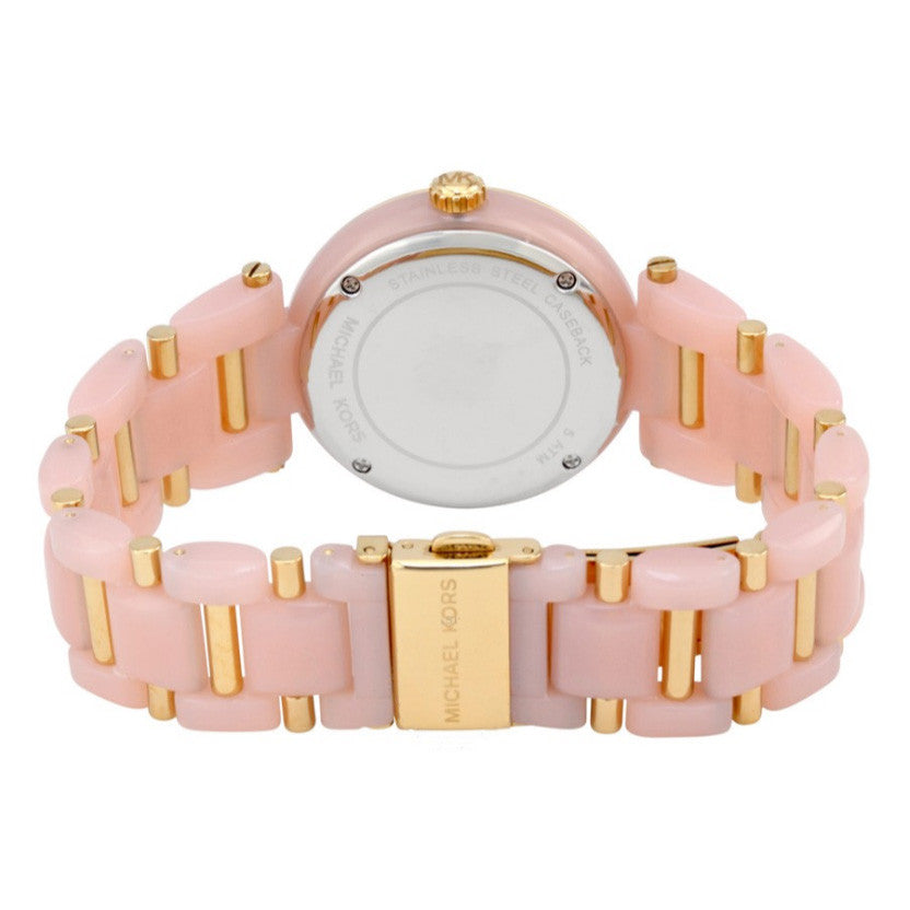 Michael Kors Delray Rose Gold Dial Pink Steel Strap Watch for Women - MK4316 Buy Now By Michael Kors