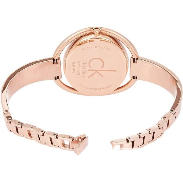Calvin Klein Impetuos Silver Dial Rose Gold Steel Strap Watch for Women - K4F2N616 Buy Now By Calvin Klein