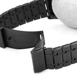 Tommy Hilfiger Kyle Quartz Blue Dial Black Steel Strap Watch for Men - 1791633 Buy Now By Tommy Hilfiger