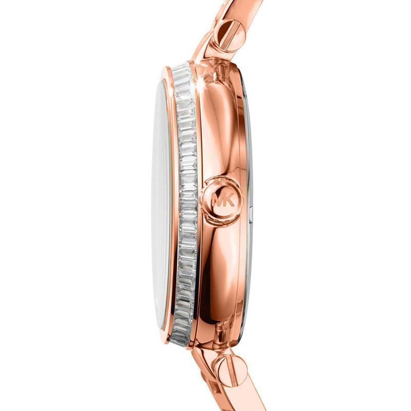 Michael Kors Skylar Maroon Dial Rose Gold Steel Strap Watch for Women - MK6086 Buy Now By Michael Kors