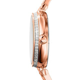 Michael Kors Skylar Maroon Dial Rose Gold Steel Strap Watch for Women - MK6086 Buy Now By Michael Kors