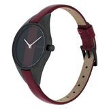 Calvin Klein Rebel Red Black Dial Red Leather Strap Watch for Women - K8P237U1 Buy Now By Calvin Klein