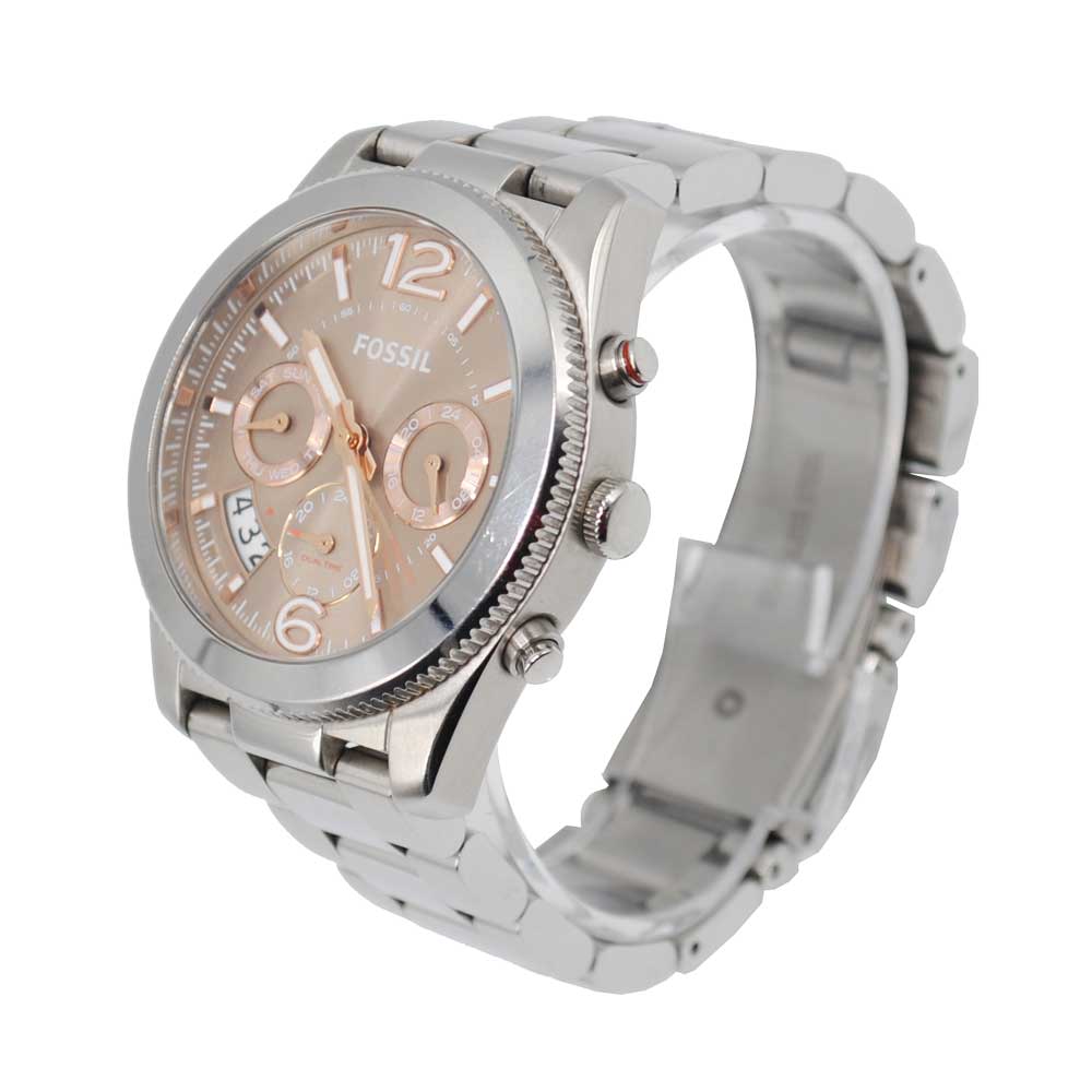Fossil Perfect Boyfriend Taupe Dial Silver Steel Strap Watch for Women - ES4146 Buy Now By Fossil