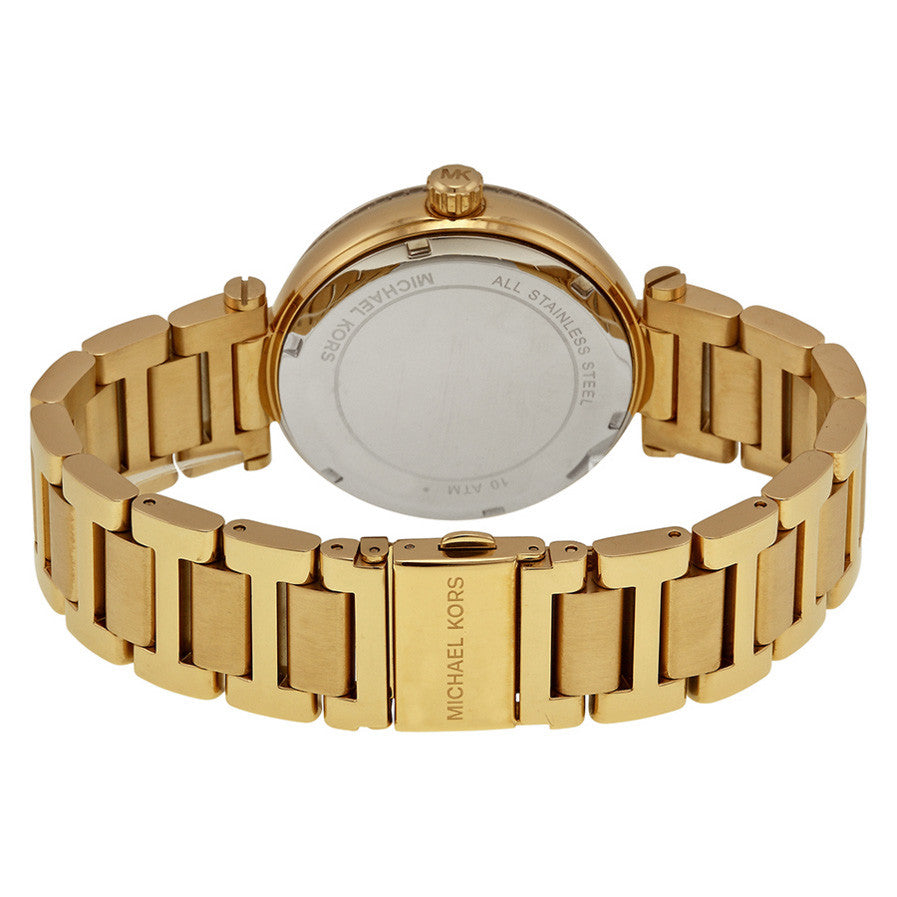 Michael Kors Skylar Black Dial Gold Steel Strap Watch for Women - MK5989 Buy Now By Michael Kors
