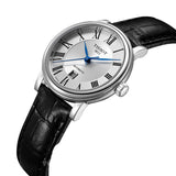 Tissot Carson Premium Automatic Lady Silver Dial Black Leather Strap Watch for Women - T122.207.16.033.00 Buy Now By Tissot