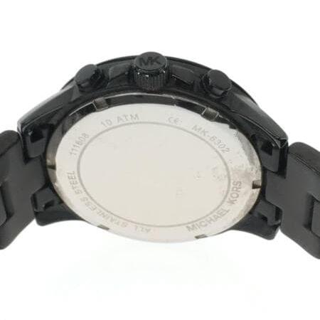 Michael Kors Brecken Chronograph Black Dial Black Steel Strap Watch for Women - MK6302 Buy Now By Michael Kors