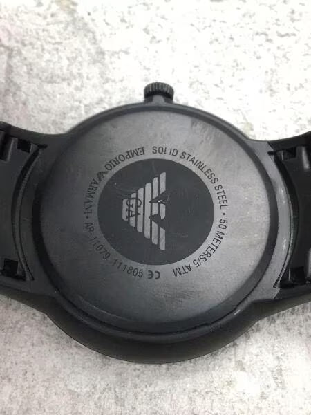 Emporio Armani Renato Quartz Black Dial Black Steel Strap Watch For Men - AR11079 Buy Now By Emporio Armani