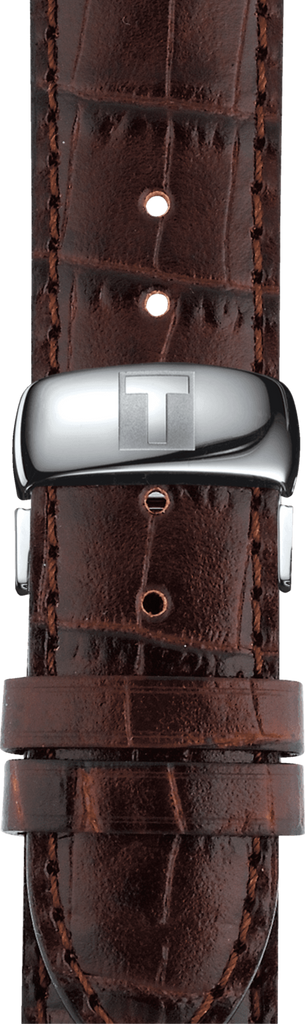 Tissot Automatics III Steel White Dial Brown Leather Strap Watch For Men - T065.430.16.031.00 Buy Now By Tissot