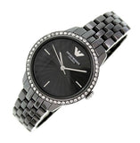 Emporio Armani Crystal Ceramica Black Dial Black Steel Strap Watch For Women - AR1478 Buy Now By Emporio Armani