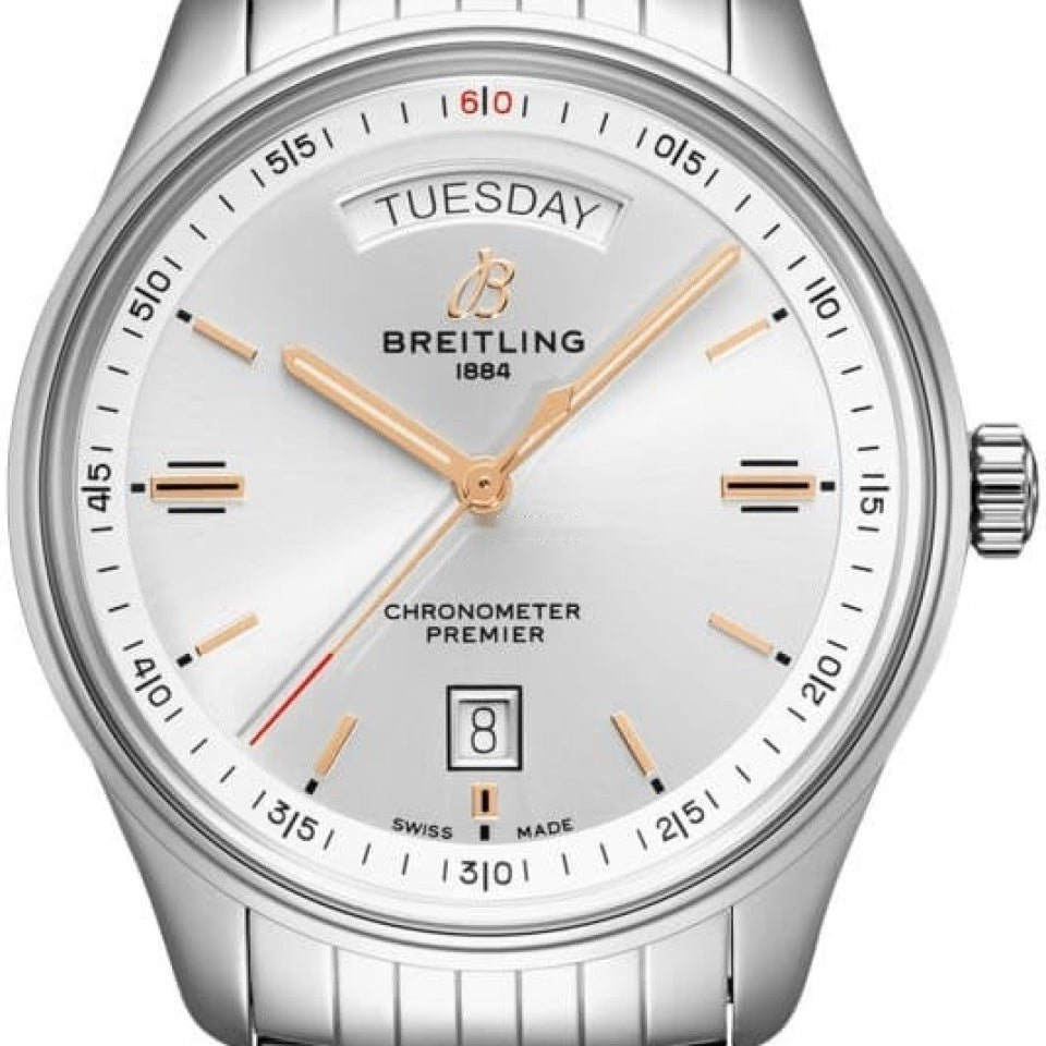 Breitling Premier Automatic Day & Date 40mm Stainless Steel Mens Watch - A45340211G1A1 Buy Now By Breitling