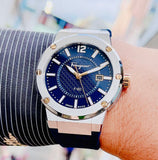 Salvatore Ferragamo F-80 Blue Dial Blue Rubber Strap Watch For Men - SFHY01122 Buy Now By Salvatore Ferragamo