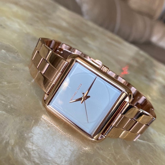 Michael Kors Lake Quartz White Dial Rose Gold Steel Strap Watch For Women - MK3645 Buy Now By Michael Kors