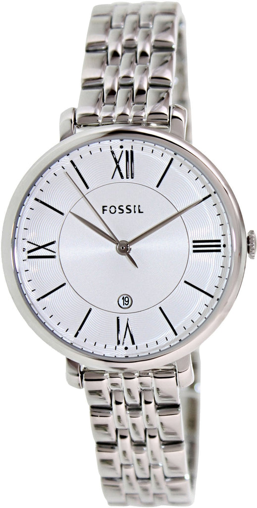 Fossil Jacqueline White Dial Silver Steel Strap Watch for Women - ES3433 Buy Now By Fossil