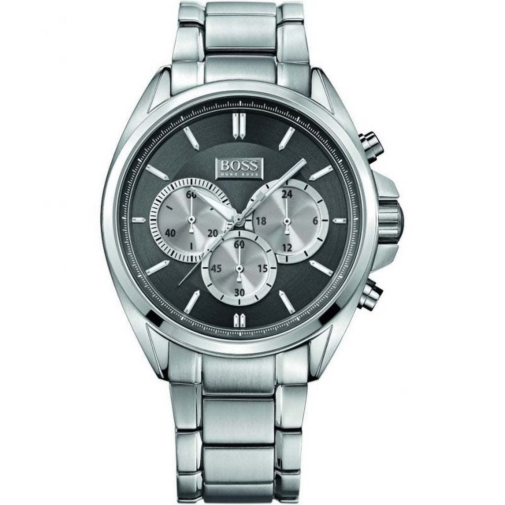 Hugo Boss Driver Black Dial Silver Steel Strap Watch for Men - 1512883 Buy Now By Hugo Boss