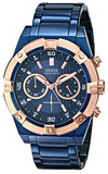 Guess Jolt Analog Blue Dial Blue Steel Strap Watch for Men - W0377G4 Buy Now By Guess