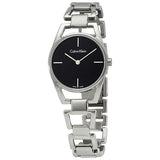 Calvin Klein Dainty Black Dial Silver Steel Strap Watch for Women - K7L23141 Buy Now By Calvin Klein