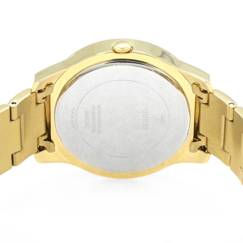 Guess Crush Gold Dial Gold Steel Strap Watch For Women - GW0020L2 Buy Now By Guess