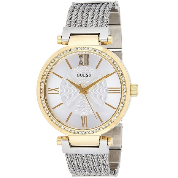 Guess Soho Diamonds Silver Dial Silver Mesh Bracelet Watch for Women - W0638L7 Buy Now By Guess
