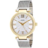 Guess Soho Diamonds Silver Dial Silver Mesh Bracelet Watch for Women - W0638L7 Buy Now By Guess