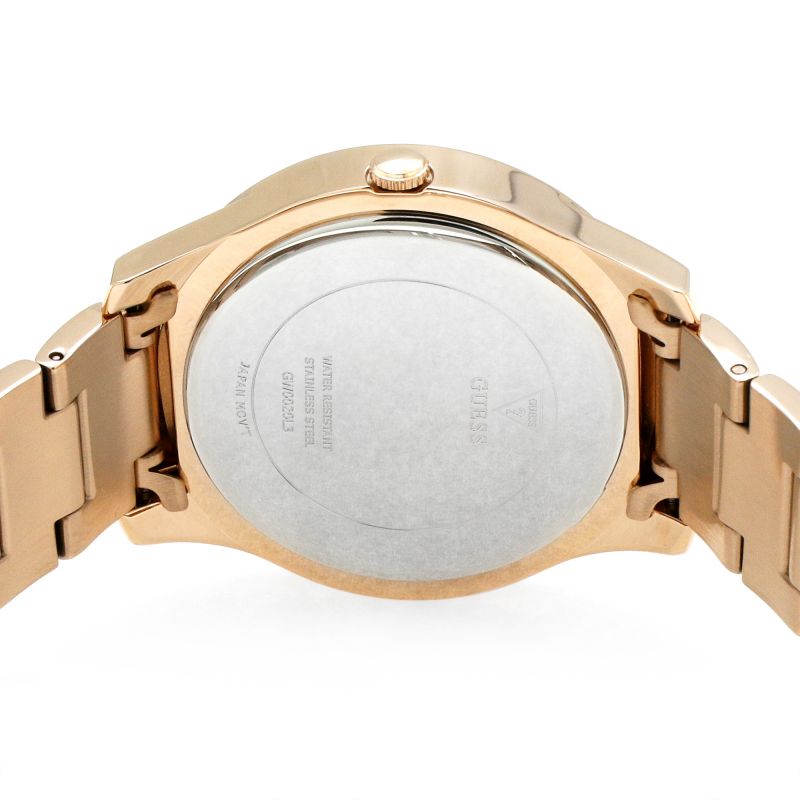 Guess Crush Rose Gold Dial Rose Gold Steel Strap Watch For Women - GW0020L3 Buy Now By Guess