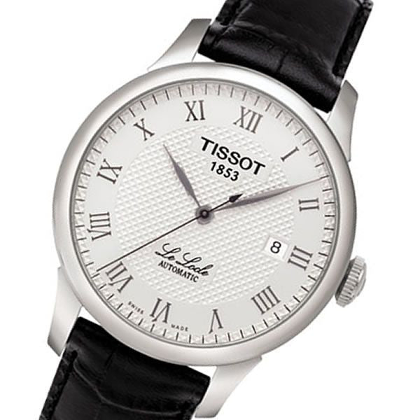 Tissot T Classic Le Locle Automatic Silver Dial Black Leather Strap Watch For Men - T41.1.423.33 Buy Now By Tissot
