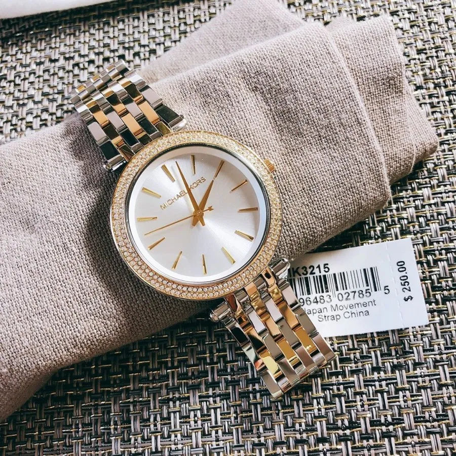 Michael Kors Darci Silver Dial Two Tone Stainless Steel Strap Watch for Women - MK3215 Buy Now By Michael Kors