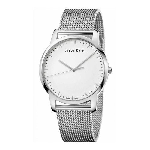 Calvin Klein City Chronograph White Dial Silver Mesh Bracelet Watch for Men - K2G2G126 Buy Now By Calvin Klein