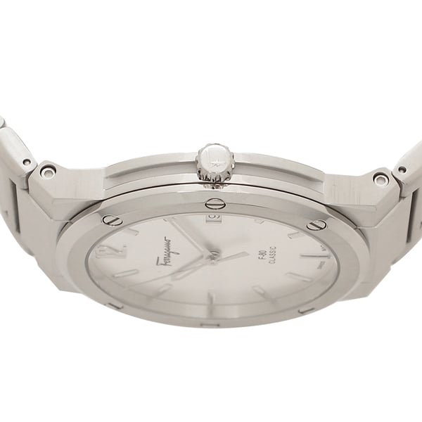 Salvatore Ferragamo F-80 Classic Silver Dial Silver Steel Strap Watch for Men - SFDT02223 Buy Now By Salvatore Ferragamo