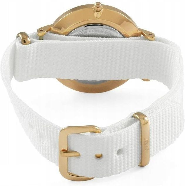Daniel Wellington Classic Petite Dover White Dial White Nylon Strap Watch For Women - DW00100311 Buy Now By Daniel Wellington