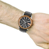 Gucci G Chrono Black Dial Brown Leather Strap Watch For Men - YA101202 Buy Now By Gucci